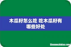 木瓜籽怎么吃 吃木瓜籽有哪些好处
