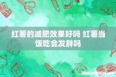 红薯的减肥效果好吗 红薯当饭吃会发胖吗