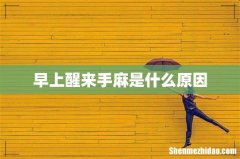 早上醒来手麻是什么原因