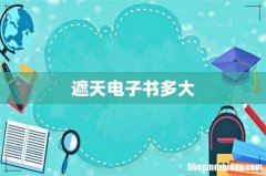遮天电子书多大