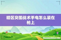 暗区突围战术手电怎么装在枪上