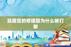 延禧宫的修建因为什么被打断