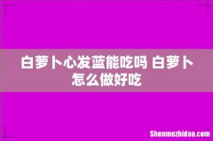 白萝卜心发蓝能吃吗 白萝卜怎么做好吃
