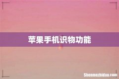 苹果手机识物功能
