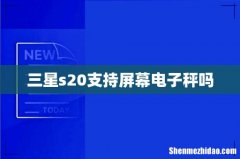 三星s20支持屏幕电子秤吗