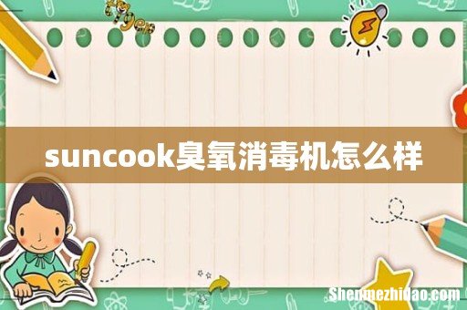 suncook臭氧消毒机怎么样