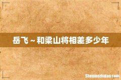 岳飞～和梁山将相差多少年