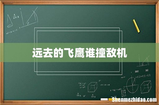 远去的飞鹰谁撞敌机