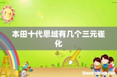 本田十代思域有几个三元崔化