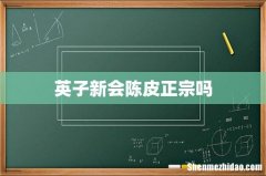 英子新会陈皮正宗吗