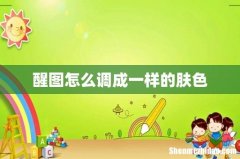 醒图怎么调成一样的肤色