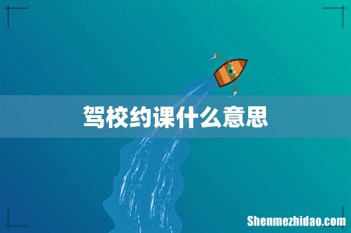 驾校约课什么意思