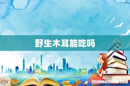 野生木耳能吃吗