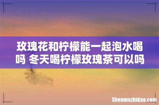 玫瑰花和柠檬能一起泡水喝吗 冬天喝柠檬玫瑰茶可以吗