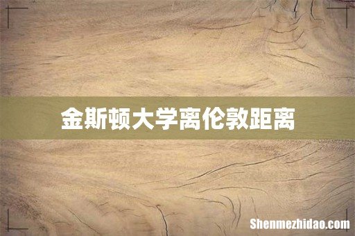 金斯顿大学离伦敦距离