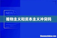 唯物主义和资本主义冲突吗