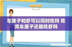 车厘子和虾可以同时吃吗 吃完车厘子还能吃虾吗