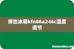 博世冰箱kfn86a246c温度调节
