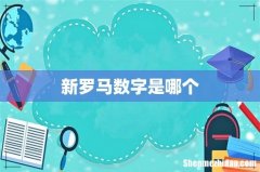 新罗马数字是哪个