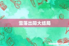 雪落出阳大结局