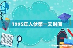 1995年入伏第一天时间