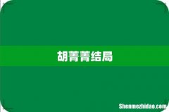 胡菁菁结局