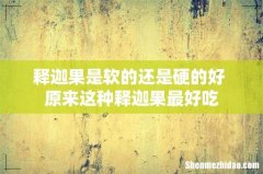 释迦果是软的还是硬的好 原来这种释迦果最好吃