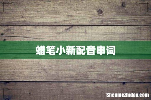 蜡笔小新配音串词