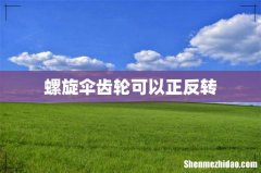 螺旋伞齿轮可以正反转
