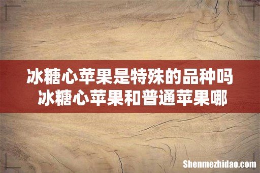 冰糖心苹果是特殊的品种吗 冰糖心苹果和普通苹果哪个好