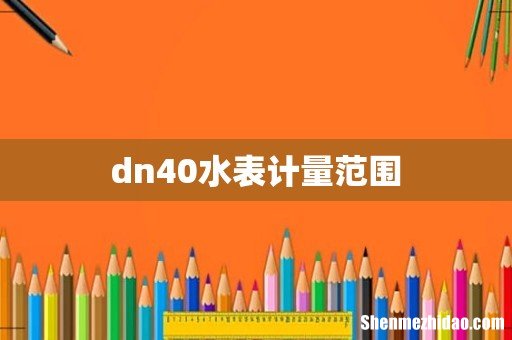 dn40水表计量范围