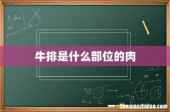 牛排是什么部位的肉