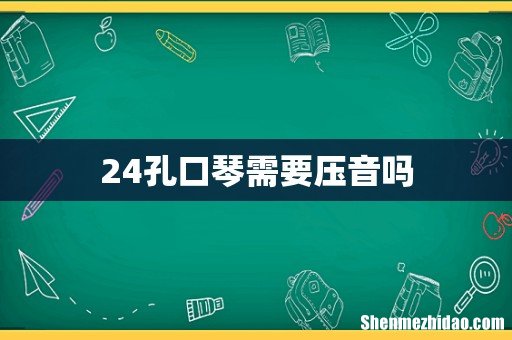 24孔口琴需要压音吗