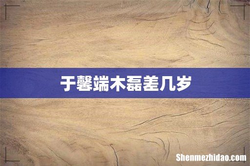 于馨端木磊差几岁