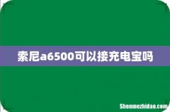 索尼a6500可以接充电宝吗