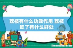荔枝有什么功效作用 荔枝吃了有什么好处