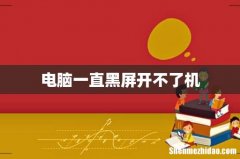 电脑一直黑屏开不了机