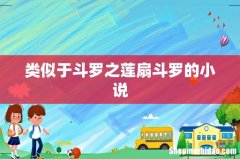 类似于斗罗之莲扇斗罗的小说
