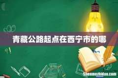 青藏公路起点在西宁市的哪