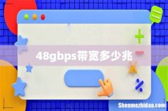 48gbps带宽多少兆