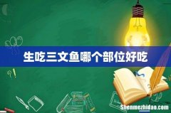 生吃三文鱼哪个部位好吃