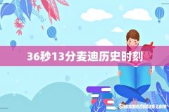 36秒13分麦迪历史时刻