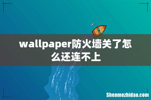 wallpaper防火墙关了怎么还连不上