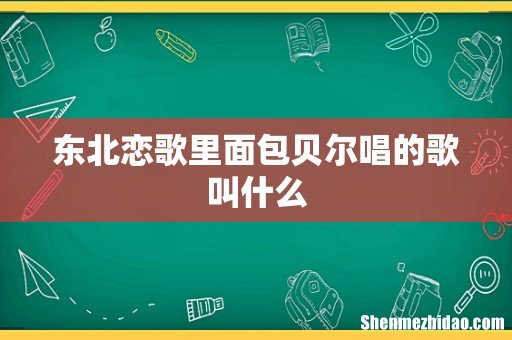 东北恋歌里面包贝尔唱的歌叫什么