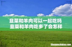 韭菜和羊肉可以一起吃吗 韭菜和羊肉吃多了会怎样