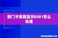 西门子蒸箱显示E501怎么处理