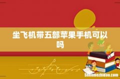 坐飞机带五部苹果手机可以吗