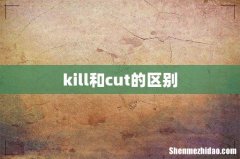 kill和cut的区别