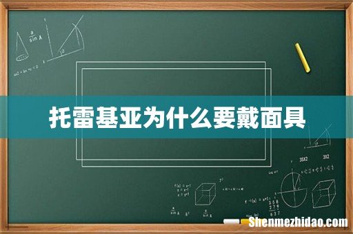 托雷基亚为什么要戴面具