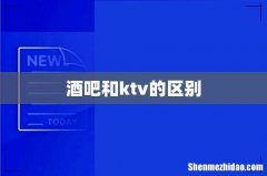 酒吧和ktv的区别